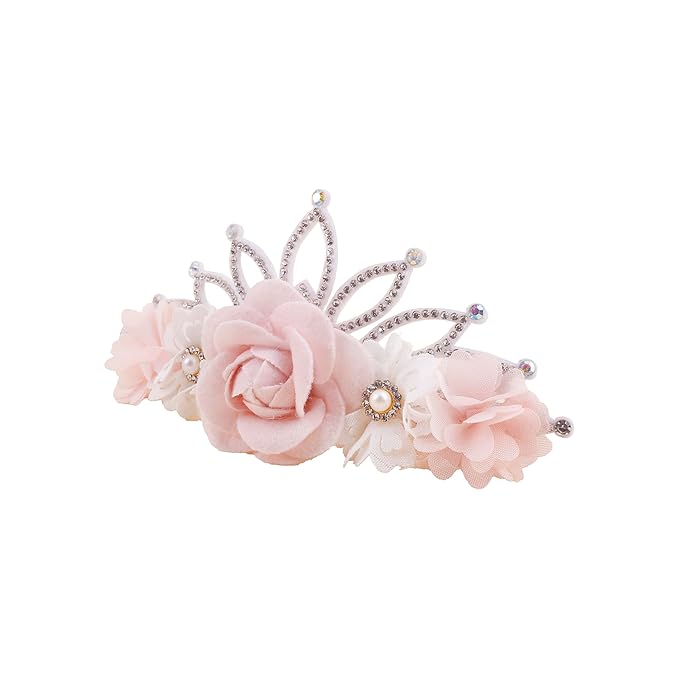 Flower Headband for Baby Girl Elastic Baby Floral Headbands Crown Hairbands Hair Accessories for Kids (090, stretchy size)