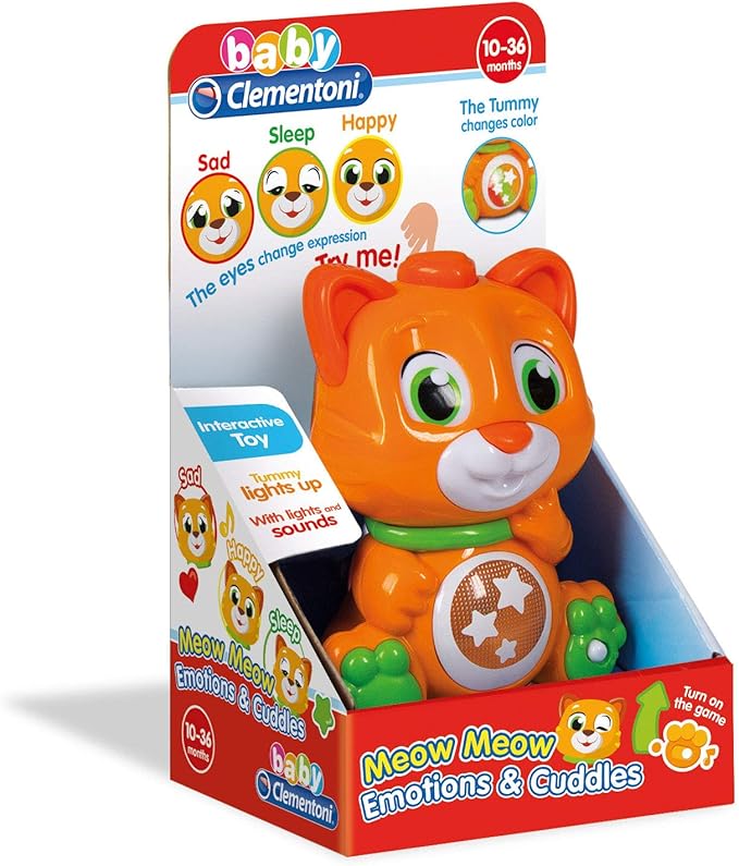 Clementoni Baby 17240 Meau-MIAU The Emotional Cat, Multicoloured