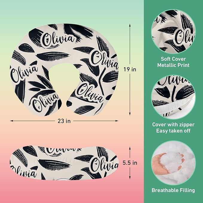 Custom Car Seat Covers for Babies - Breathable Baby Car Seat Cover for Girls Boys, Kick-Proof Newborn Carrier Canopy Stretchy Stroller Cover for 4 Seasons Black Printing