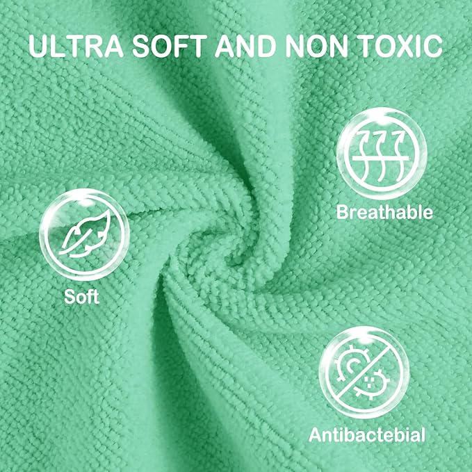 Viviland Baby Washcloths 24 Pack, Toddler Wash Cloths for Bath, Super Soft & Absorbent Bath Towel for Newborn and Infants, Baby Towels Care for Baby's Sensitive Skin