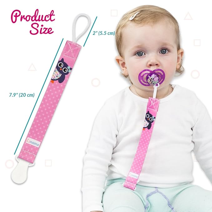 Liname Neutral Pacifier Clip - 3 Pack Pacifier Clips for Boys & Girls - Binky Holder Soothie Paci Clip Binkie Clip - Unisex Pacifer Clip - Baby Pacifier Clip and Pacifier Holder