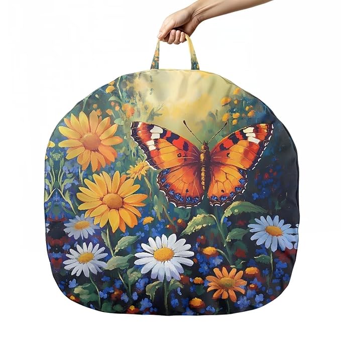 Newborn Lounger Cover, Removable Newborn Lounger Cover Wear-Resistant Nursing Pillow Slipcover Breathable Baby Lounger Slipcover for Boys Girls Butterfly