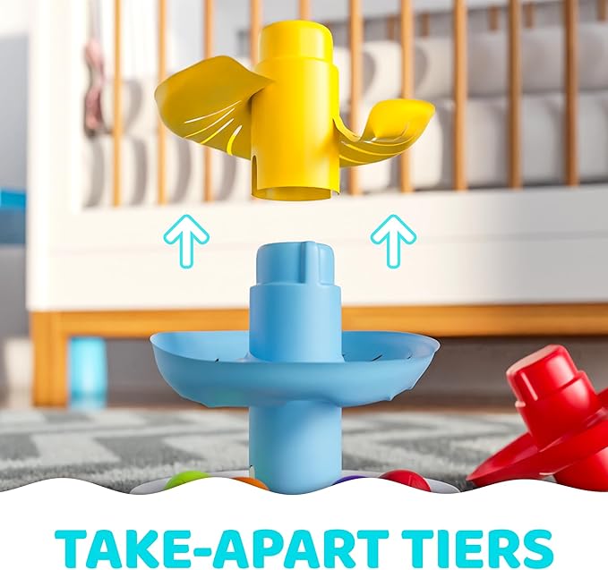 Lollipop Little Tikes Rainbow Tower Ball Drop Toddler Toy - Learning & Developmental Tower for Preschool Educational Games Toys for Kids 6 Months+