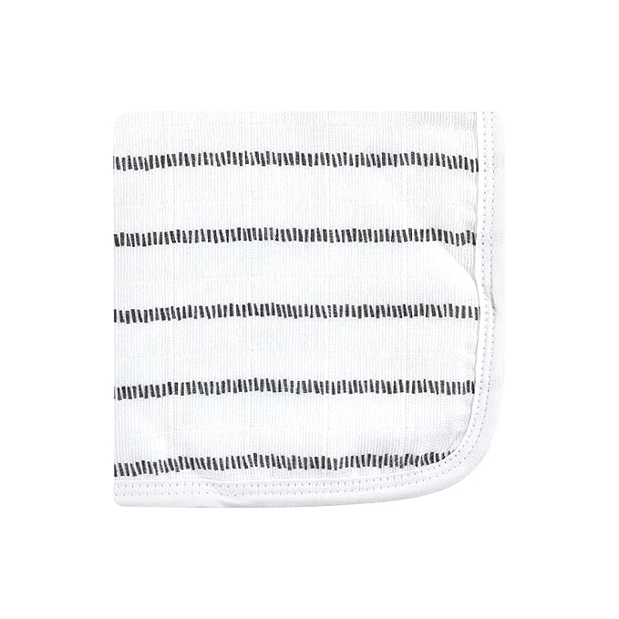 Hudson Baby Unisex Baby Cotton Muslin Washcloths, Modern Neutral Safari, One Size