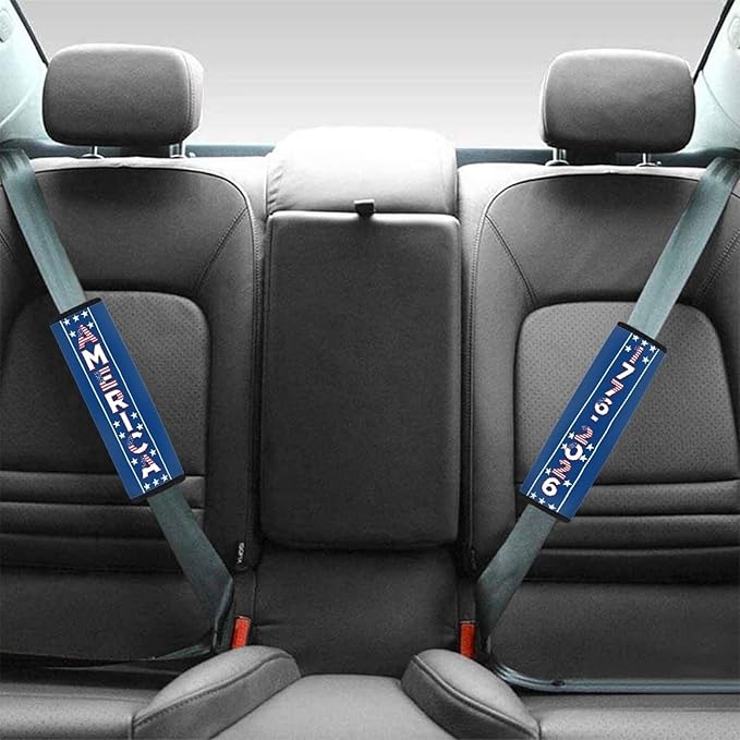 Car Seat Belt Cover Pad,2-Pack Soft Car Seat Belt Strap Shoulder Pad for Adults and Children,Suitable for Cars Seat Belt,Backpack Car Decor,250th Anniversary
