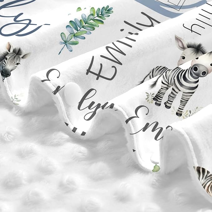 Personalized Baby Car Seat Cover Custom Name CarSeat Canopy Customized Zebra Newborn Nursing Breastfeeding Cover Minky Baby Blanket Infant Car Seat Canopies for Baby Girls Boys