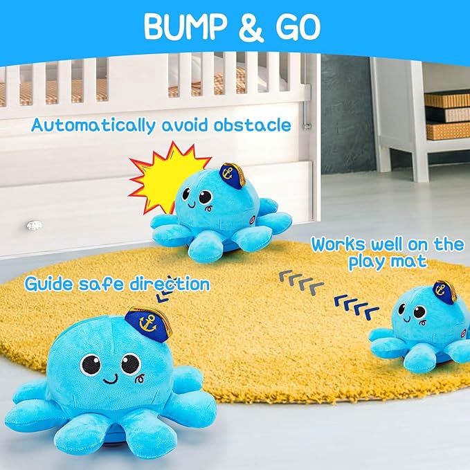 Tsomtto Baby Musical Crawling Toys 0-3-6-12 Months
