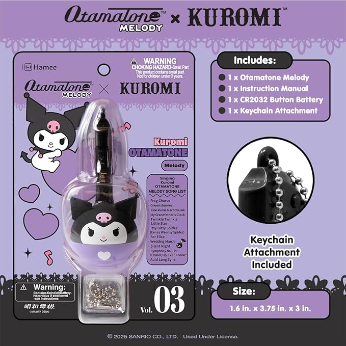 Otamatone Melody Hello Kitty and Friends Electronic Portable Music Instrument/Synthesizer Toy from Japan by Maywa Denki [English Instructions] - Kuromi