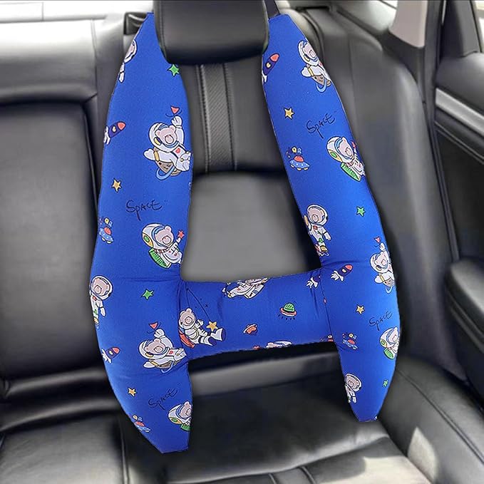 Generic Kids Car Seat Head Support H Shape Kids Neck Pillow - Kid Car Sleeping Head Support, 28x22in Car Travel Pillow with Headrest for Kids and Adults for Head, Neck, Arm Supports
