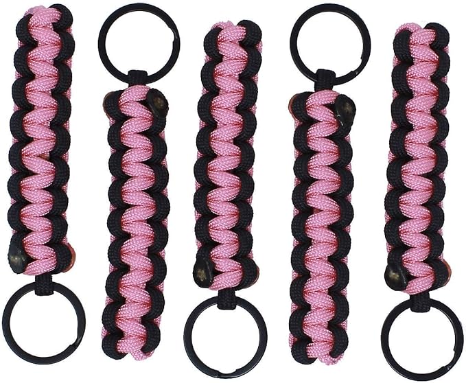BubbasGarageTv - Large Heavy Duty Paracord Zipper Pulls (Rose Pink)