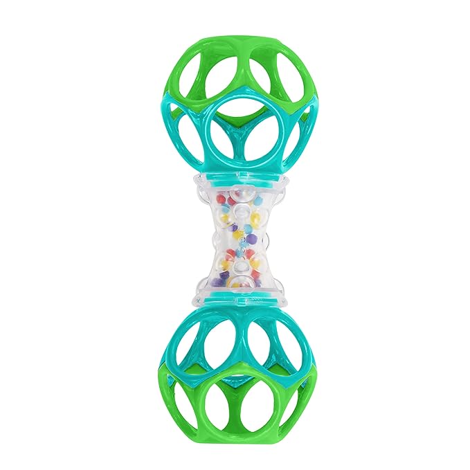 Bright Starts Little Shakers 6pc Gift Set, Easy-Grasp Oball Technology, Baby Rattles, Balls and Teethers, On-The-Go Toys, Lightweight, Unisex, Newborn+