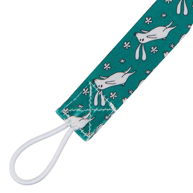 Babygoal Rabbit Pacifier Clips, 6 Pack Pacifier Holder Clips for Baby Boys and Girls Fits Most Pacifier Styles