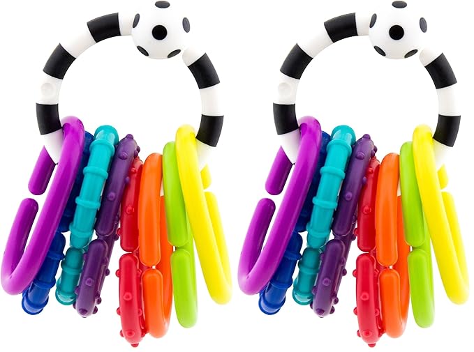 Sassy Ring O Links, Links for Stroller or Carrier Seat, 0+ Months, 9 Piece Set (Pack of 2)
