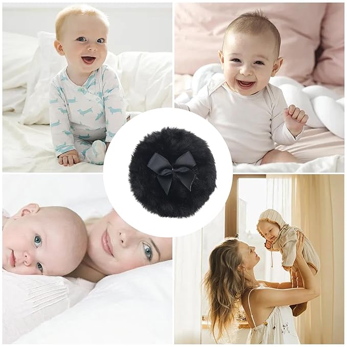 Baby Powder Puff - Soft Skin-Friendly Body Powder Applicator | Portable Round Face Body Puff, Dustproof Powder Puff, Soft Body Powder Puff, Skin-Friendly Makeup Body Powder Puff For Home And Travel
