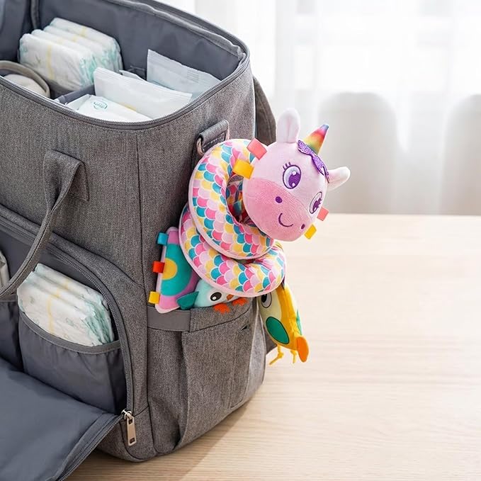 Multi-Use Baby Spiral Activity Toy – Spiral carseat Toy for Car Seat, Stroller,Play Gym, Keeps Baby Quiet, Easy Travel Solution
