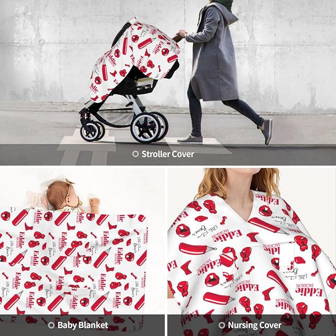 Personalized Baby Car Seat Canopy for Babies, Custom Name Baby Car Seats Covers for Boys Girls, Opening Minky Nursing Breastfeeding Cover for Infant Newborn, Carseat Canopies (Future Fighters)
