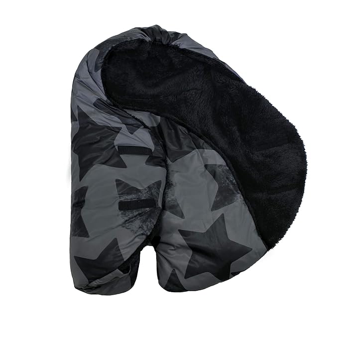 7AM Enfant Baby Car Seat - Nido Quilted Baby carier Cover, Hooded Soft Plush Lining, Stroller | (Stella Grand, Large 6-18M)
