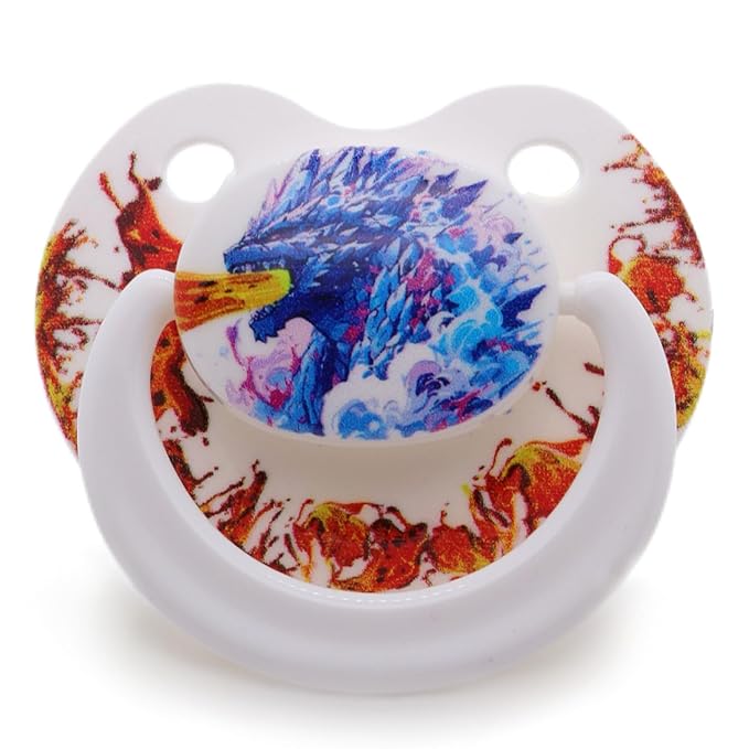 Adult Pacifier for Anxiety: Cute Paci Large Shield for Sleep - Handle Binky with Pacifier Clips