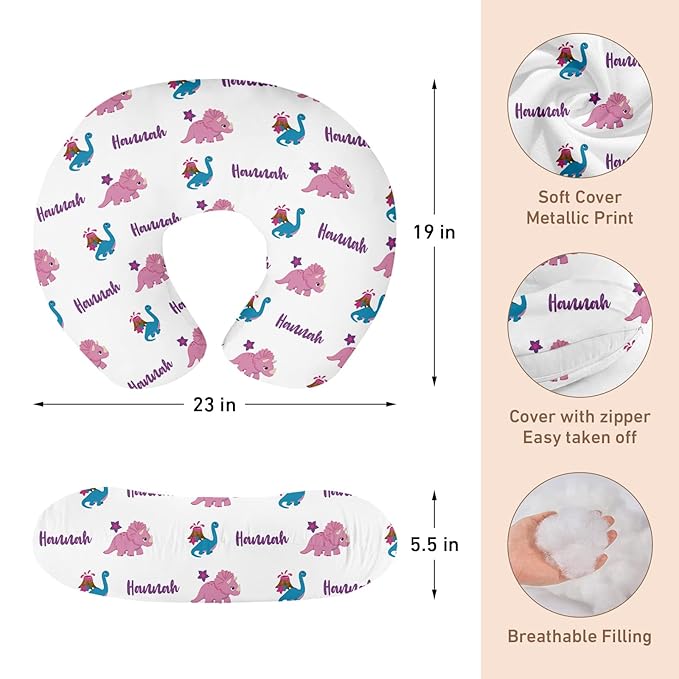 Custom Car Seat Covers for Babies - Purple Dinosaur Print Breathable Baby Car Seat Cover for Girls Boys, Kick-Proof Newborn Carrier Canopy Stretchy Stroller Cover for 4 Seasons(27"x29")