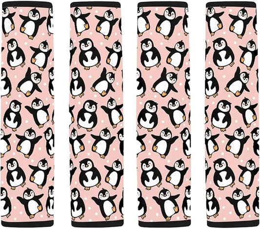 Car Seat Shoulder Strap Pads Seat Belt Pad Neck Protector Penguin Carseat Straps Covers Car Interior Accessories Penguin Car Seat Belt Shoulder Protector Seatbelt Strap Cover Seat Belt Pad