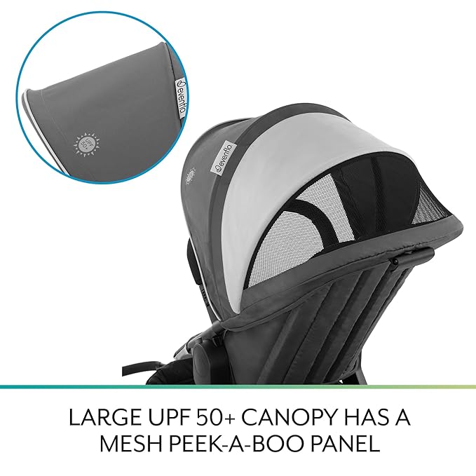 Evenflo Pivot Xplore Stroller Wagon Second Seat, Adventurer Gray