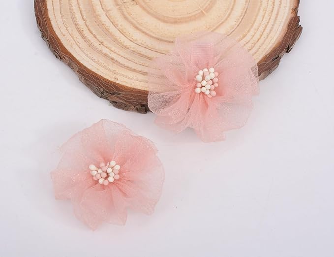 Baby Girls Hair Bow Clips, 10pcs Boutique Cotton Fully Lined Hair Pins, Non Slip Baby Barrettes Accessories for Infants Toddlers Fine Hair by BIANHUAN (Set-D)