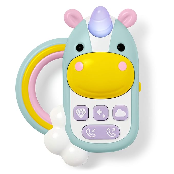 Skip Hop 3-in-1 Baby Activity Push Walker to Toddler Scooter, Zoo Unicorn & Baby Phone Toy, Zoo, Unicorn