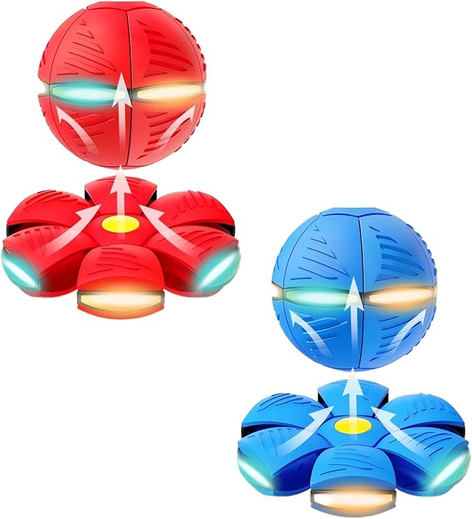 Magic Ball Pop Up Bouncy Ball Toy, Light Up Flashing Bouncing Balls for Kids, Fun Sensory Light Toy for Parent-Child & Pet-Friendly Play, Indoor Outdoor Play, Party Favor Gift