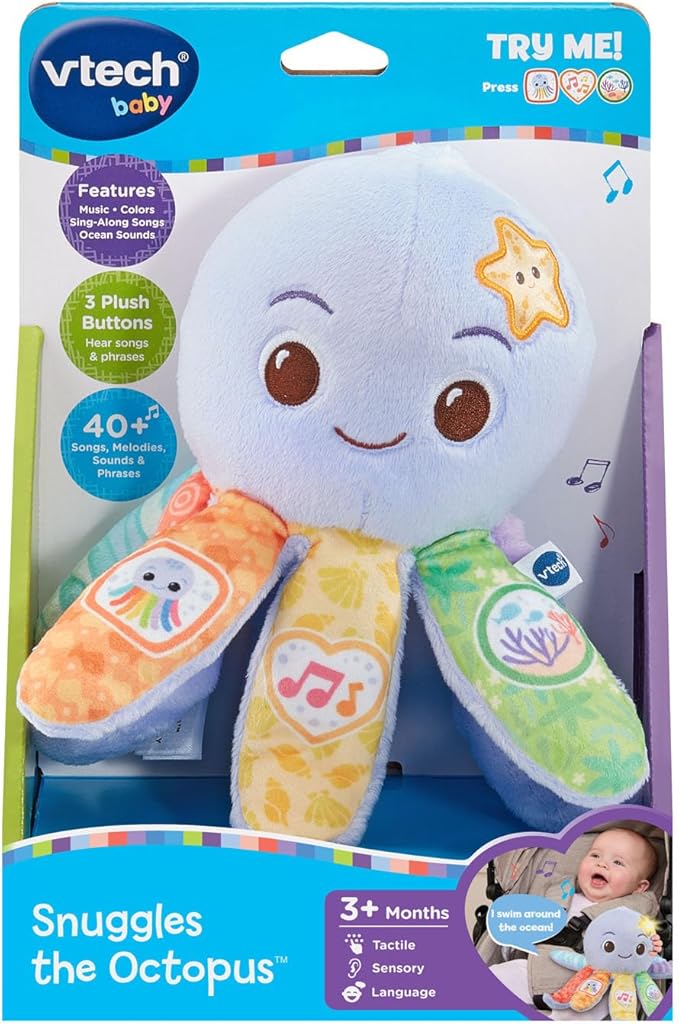 VTech Baby Snuggles the Octopus Musical Plush Toy