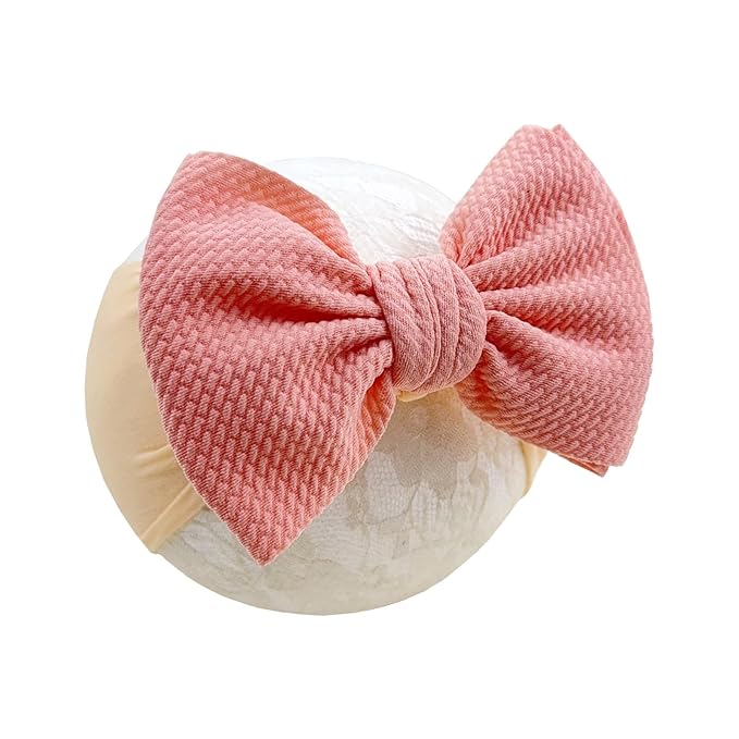 Baby Girl Headbands Nylon Bow Hair Accessories for Newborn Infants Toddlers (Y08, FZ)