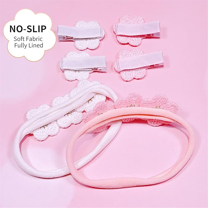 White Hair Clip Headband Hairpin Hawaiian Flower Hairpin Barrette Hair Accessories for baby Girls.(FJ89) (Type C)