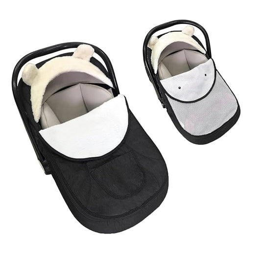 Winter Car Seat Cover for Babies - Keeps Baby Warm & Cozy, Universal Fit for All Seasons