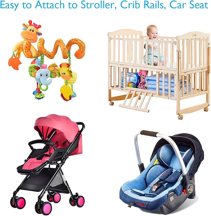 Baby Pram Crib Ornament Hangings Yellow Cute Little Deer Shape Design Spiral Plush Toys Stroller and Travel Activity Toy