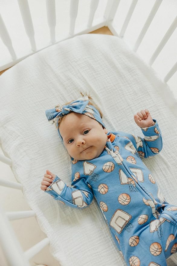 Copper Pearl Baby Bows: Stylish Headbands for Baby Girls, Premium Soft and Stretchy Baby Headbands, Perfect for Newborns, Trendy Designs - Dunk
