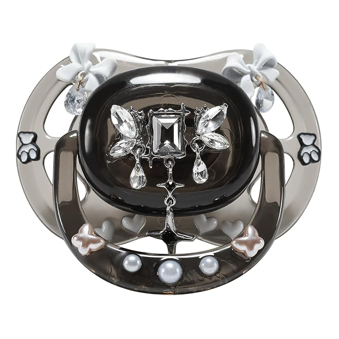 CutiePlusU Adult Size Pacifier DIY Big Shield Pacifier - Dark