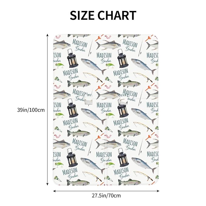 Personalized Baby Car Seat Canopy for Babies, Custom Name Baby Car Seats Covers for Boys Girls, Opening Minky Nursing Breastfeeding Cover for Infant, Carseat Canopies for Newborn (Fishing)