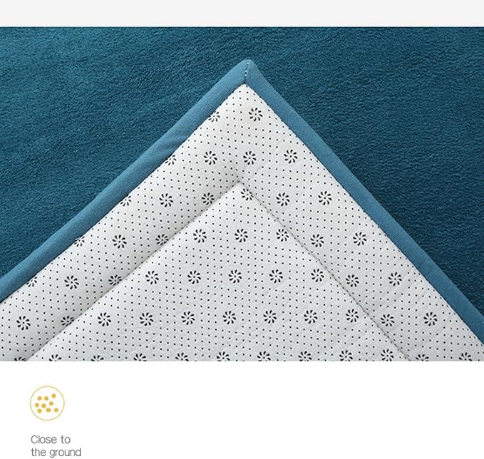 Coral Velvet MatArea Rugs,Yoga Mat Exercise Pads,children'sLarge Foldable Play Mat, Extra Soft Activity Floor Mat Playroom Bedroom-H-180 * 200cm