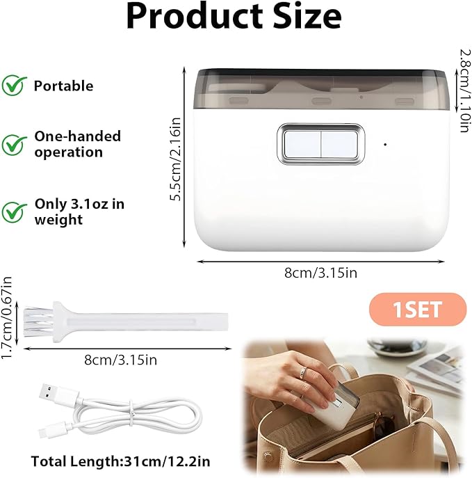 Electric Nail Clipper with LED Light, Rechargeable Automatic Nail Trimmer for Babies, Kids, Adults & Seniors, Quiet Safe Fingernail and Toenail Grooming Tool with Nail Storage Box