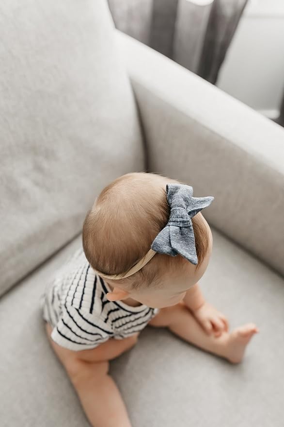 Copper Pearl Classic Baby Bow Denim