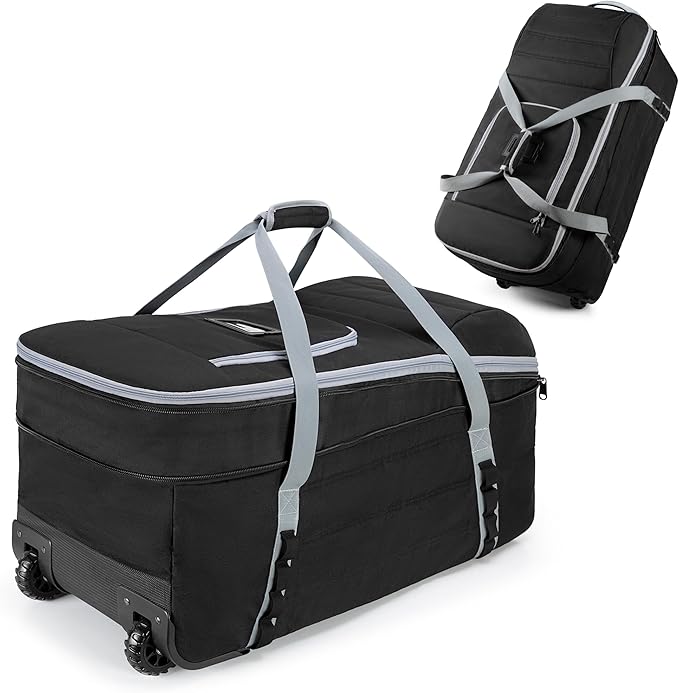 GRAOSO Car Seat Travel Bag with Wheels Compatible with UPPAbaby Aria and Mesa, Infant Padded Car Seat Carrier for Airport, Car Seat Gate Check Bag for Travel with Luggage Tag, Black, Bag Only