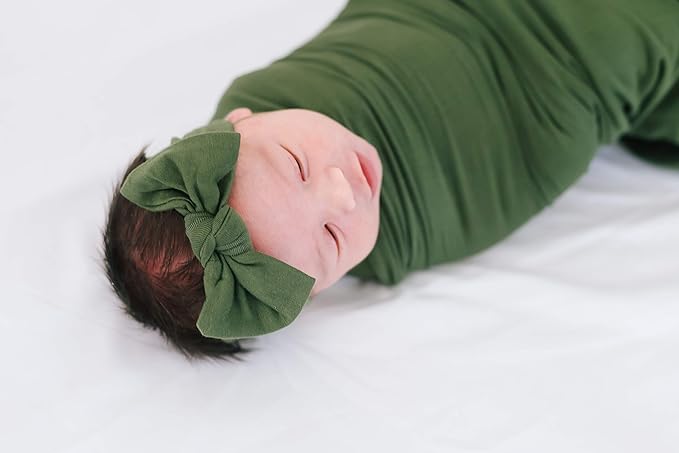 Copper Pearl Baby Bows: Stylish Headbands for Baby Girls, Premium Soft and Stretchy Baby Headbands, Perfect for Newborns, Trendy Designs - Alder