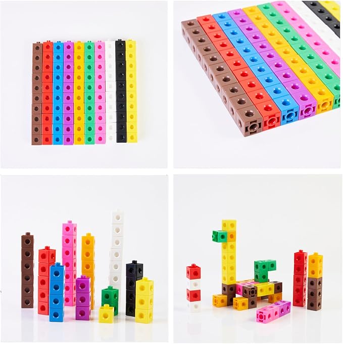 DOHE Educa-Juego Adjustable Cubes for Children (100 pcs.), Multicoloured, 24 x 10 x 4 cm (01007)