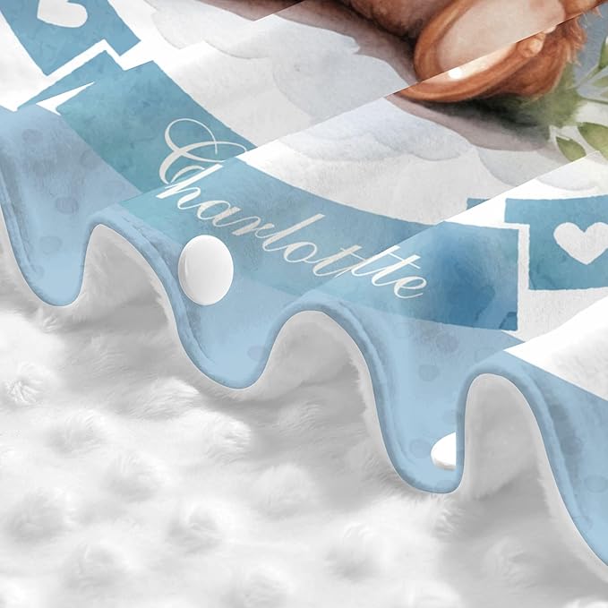 Personalized Baby Car Seat Cover Winter Custom Minky Carseat Cover Boy Girls with Name Bear Carseat Canopy Customized Car Seat Canopy Infant Carrier Covers Nursing Cover Toddler Blanket