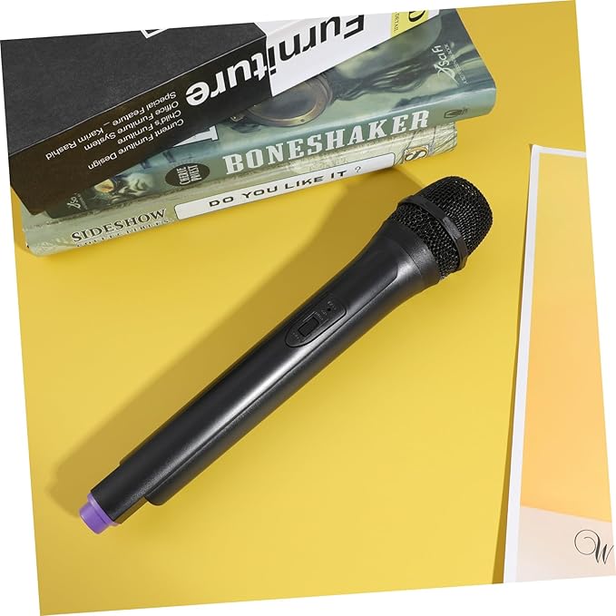 Ipetboom Simulated Microphone Toy, 1 Pc Fake Microphone Pretend Play Mic Karaoke Prop Fun Birthday Party Favors