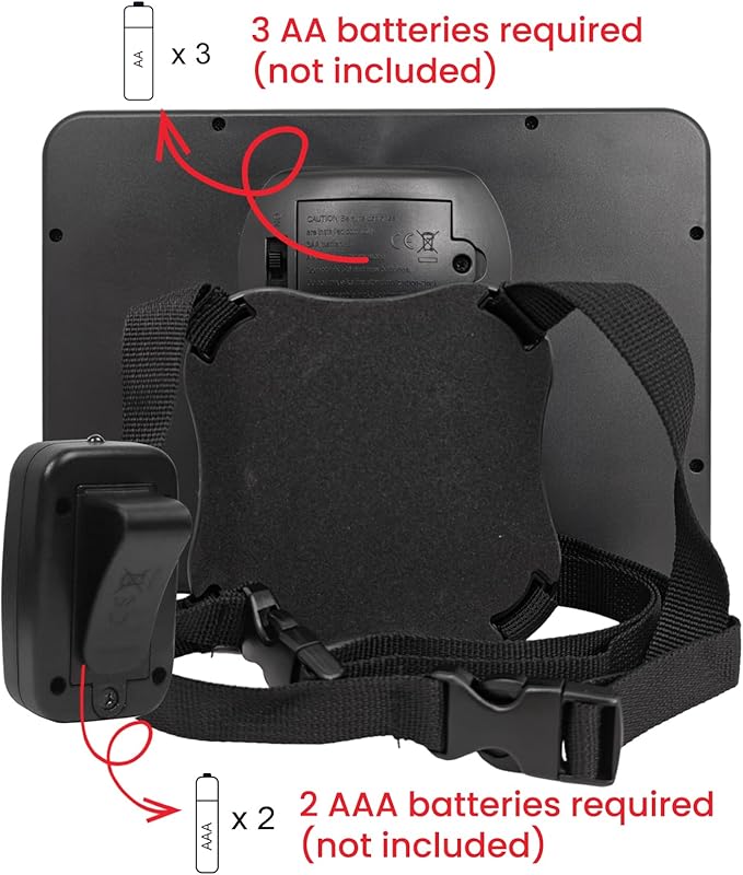 Baby Car Mirror with Light & Remote Control - Night Vision Rear Facing Car Seat Mirror, Clear Vision, 360° Rotation Rear Facing Car Seat Mirror, Shock and Shatter Resistant