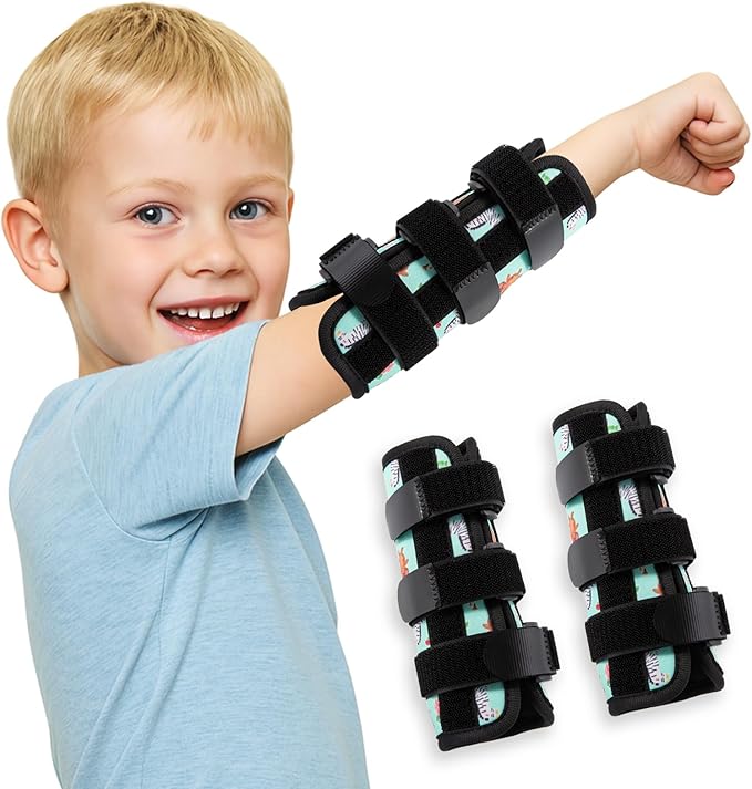 2 Pcs Thumb Sucking Deterrent, Green Forest Elbow Thumb Guard for Thumb Sucking, Nail Biting Treatment for Kids Prevention Anti Nose Picking for Boys Girls Finger Sucking Prevention