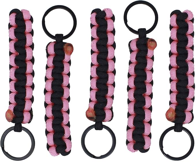 BubbasGarageTv - Large Heavy Duty Paracord Zipper Pulls (Rose Pink)