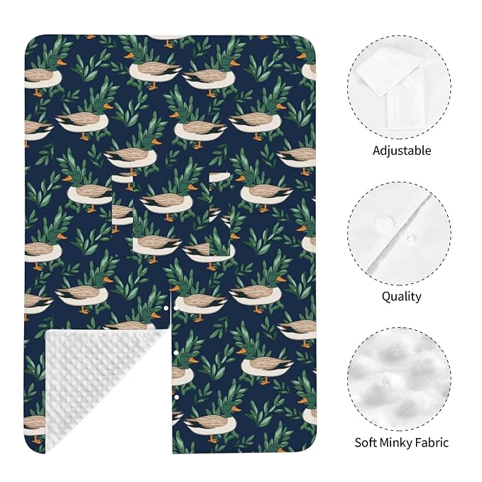 KiuLoam Cute Farm Animal Mallard Duck Baby Car Seat Canopy, Nursing Cover for Mom Breastfeeding Scarf, Infant Car Seat Cover/Multiuse Baby Stroller Covers for Babies Boys Girls