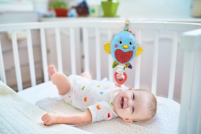 Clementoni - Soft Bird Carillon Newborn, Music Box, Baby Sleep Game 0 Months, Multicolor (17794)