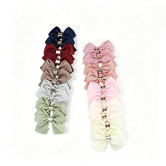 20PCS Baby Girl Dog Gift Wrap Hair Bow Clips Barrettes Grosgrain Ribbon Bow Hair Clips with Metal Clasp Accessories Accessories Alligator Clip for Little Girls Toddler Kids Teens